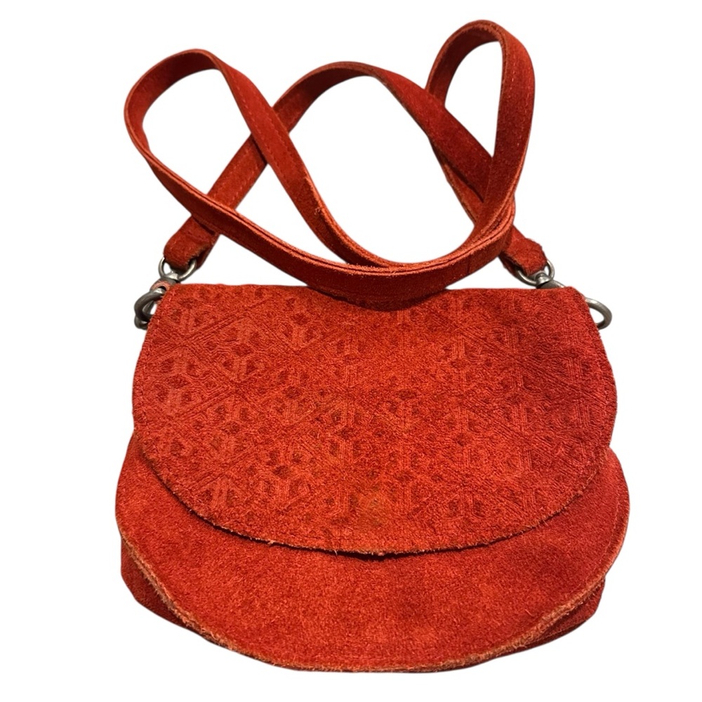 Ecote Urban Outfitters Dark Red Suede‎ Crossbody Bag